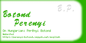 botond perenyi business card